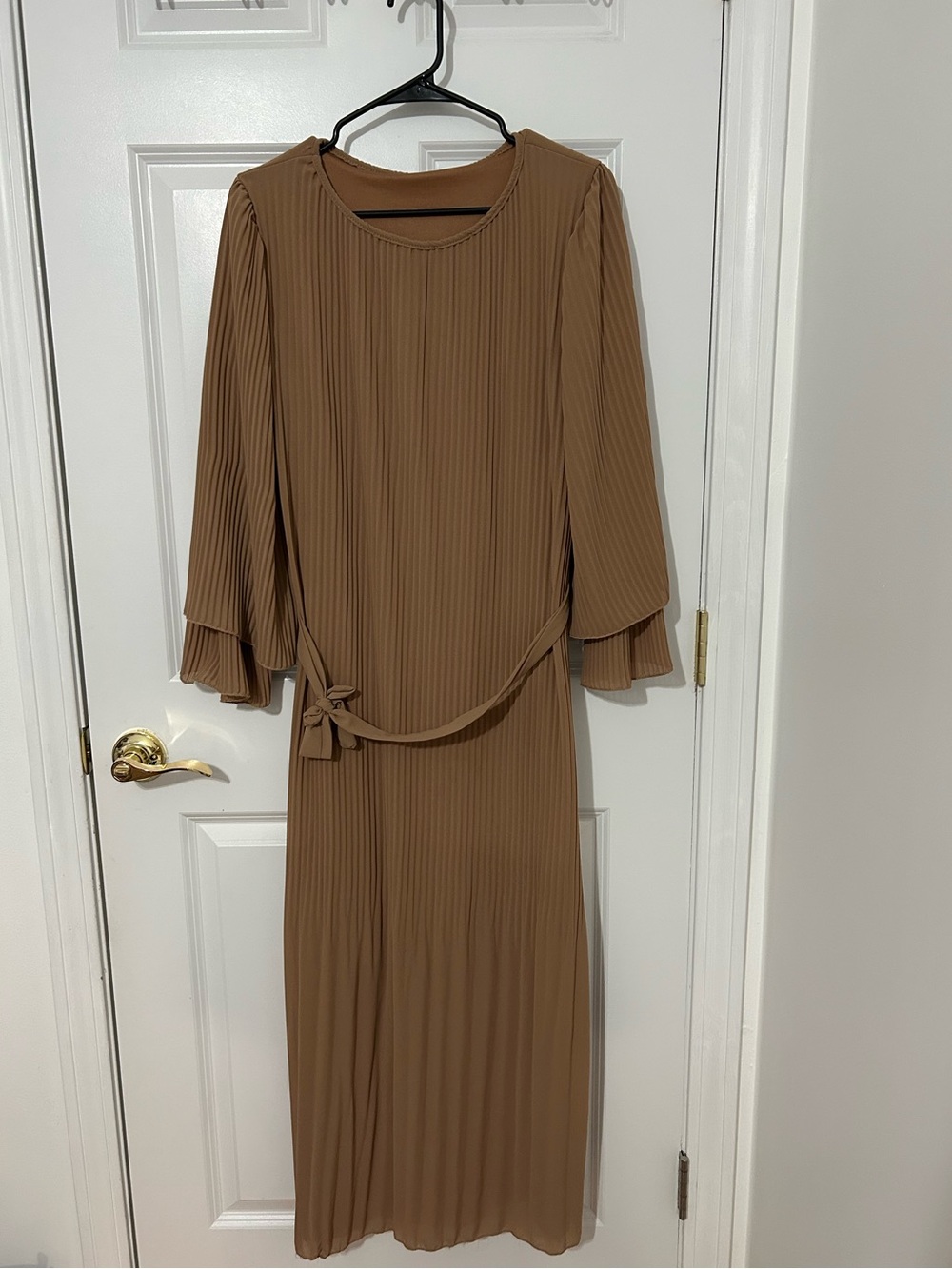 Pleated maxi dress